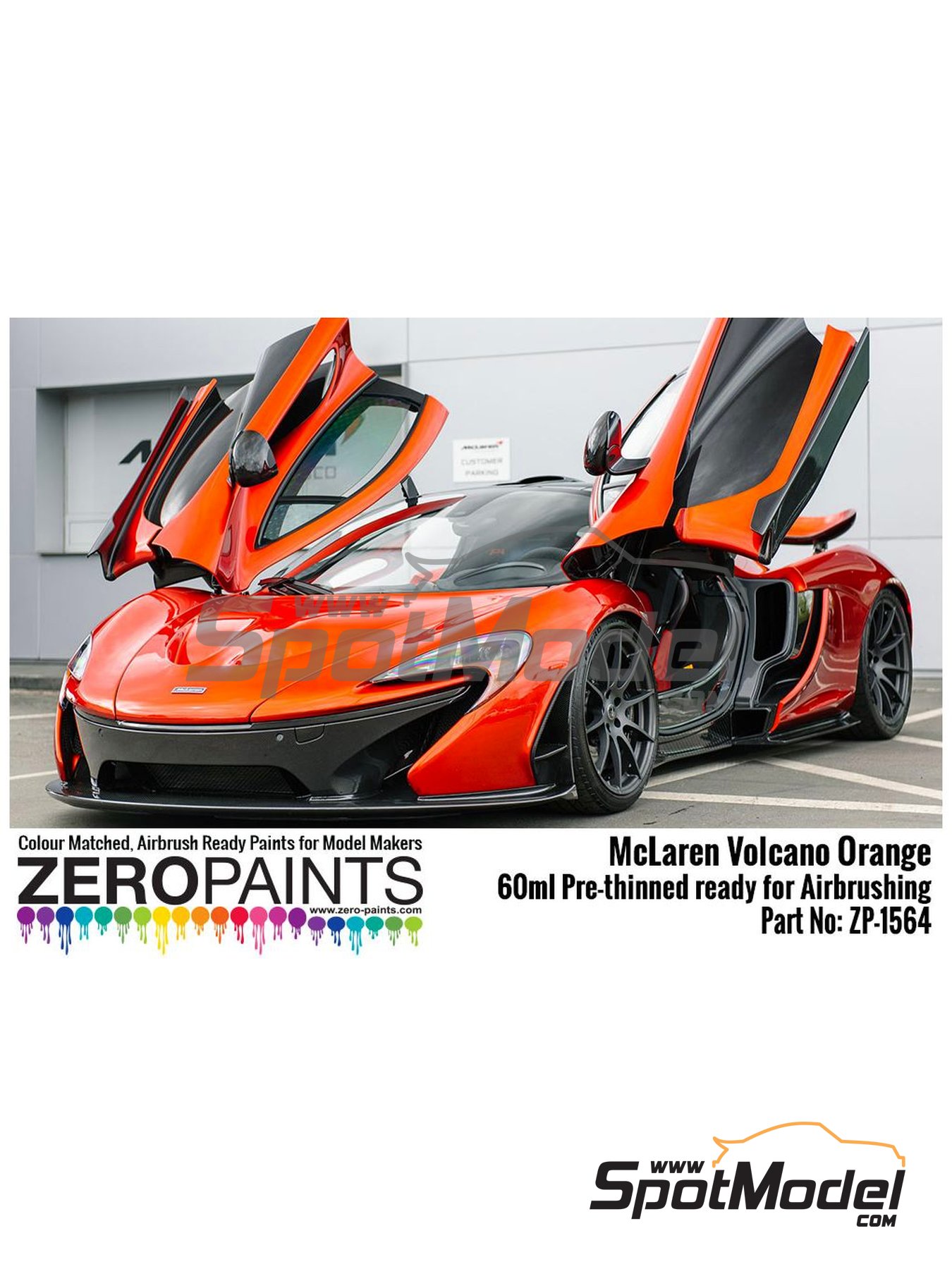 Zero Paints ZP-1564: Paint for airbrush McLaren Volcano Orange 1 x